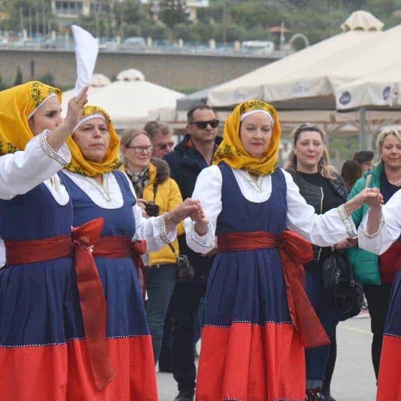 traditional greek dancing in Koroni messinia