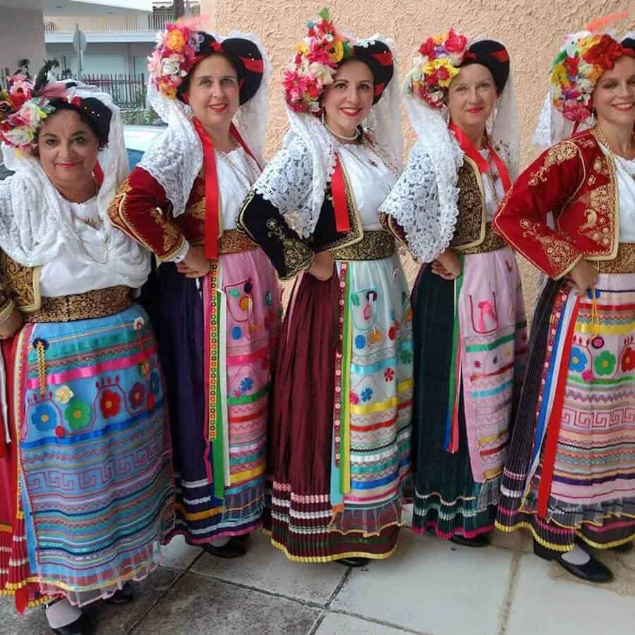 traditional dance costumes from kerkyra corfu greece