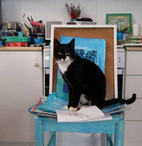 cat artists studio greece